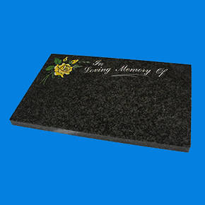 Grey Cremation Plaque